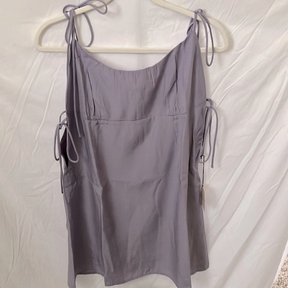 Revolve: supernova Lavender Tanea Mini Dress- spaghetti strap side ties-size XL - Picture 1 of 11